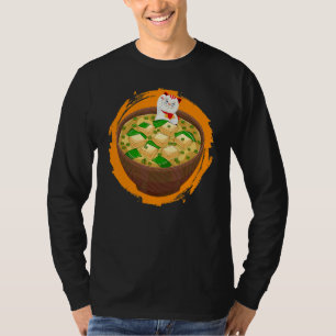 Katt älskar denna misosoppa japansk mat misosoppa t shirt