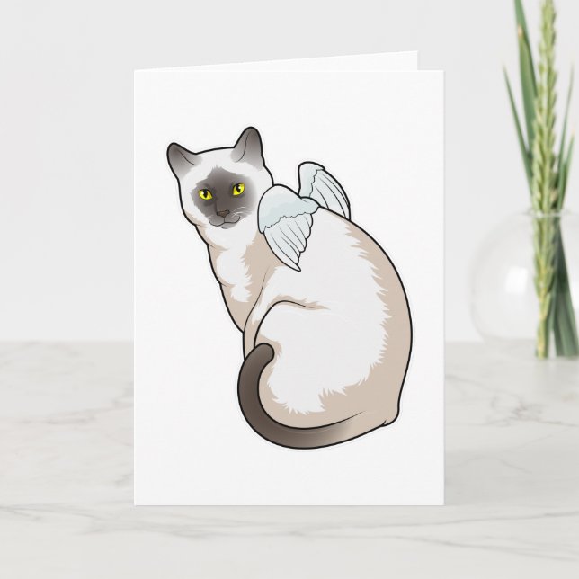 Katt Änglavingar Kort (Framsida)