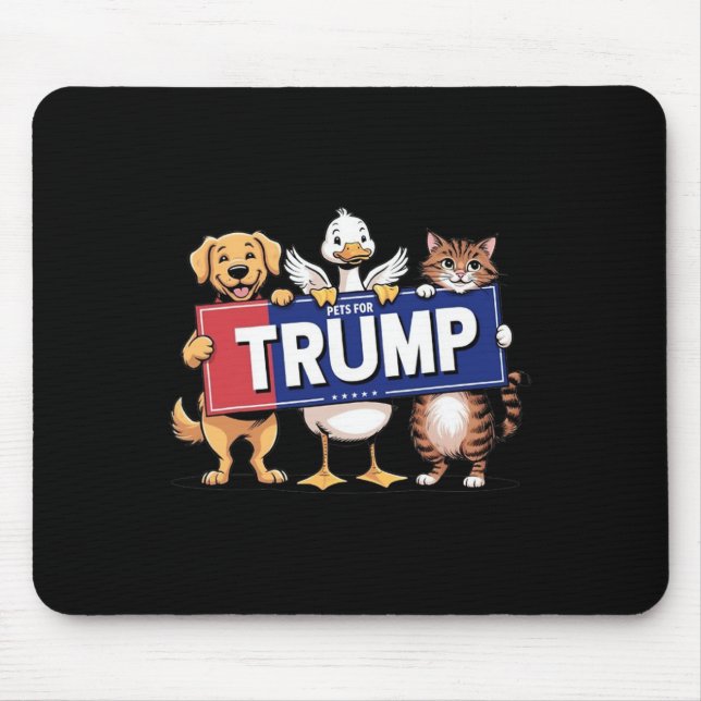 Katt Anka Hund Husdjur För Trump Musmatta (Framsidan)