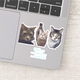 Katt, Anpassningsbar, vinylförsegling Klistermärken