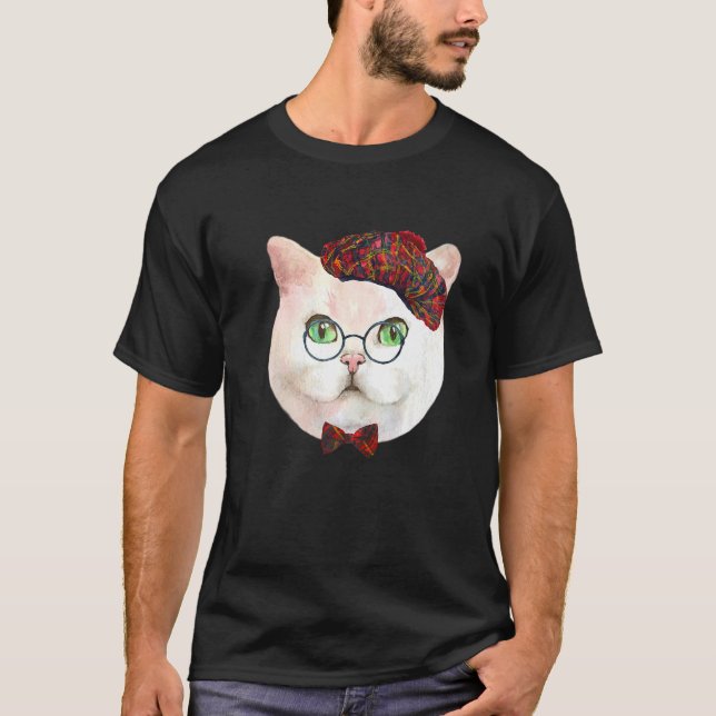 Katt Ansikte för katt T Shirt (Framsida)