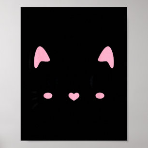 Katt ansikte kattunge söta katter älskare leende h poster