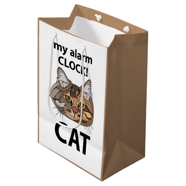 Katt Ansikte Min Väckarklocka Tabby Katt (Framsidan Vinklad)