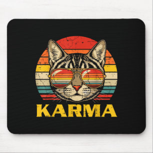 Katt ansikte solglasögon Karma Roligt litet Katt h Musmatta