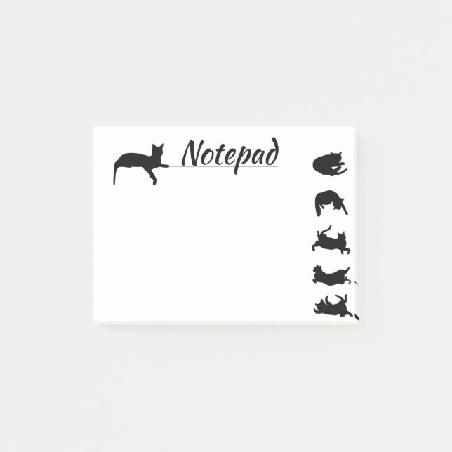 Katt Anteckningar Post it Block (Framsida)
