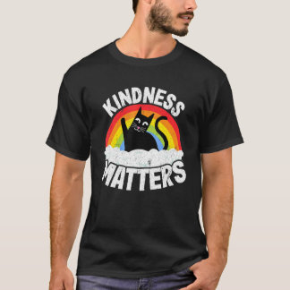Katt Anti Mobbing Regnbåge Vänlighet Sped Te T Shirt
