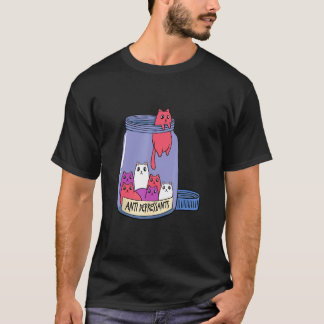 Katt Antidepressiv Mental Hälsa Liten Katt Läkare T Shirt