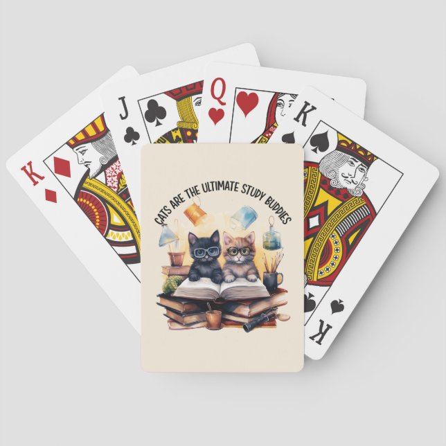 Katt är de ultimata studiebudskapen casinokort (Baksidan)