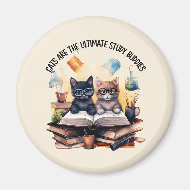 Katt är de ultimata studiebudskapen magnet (Framsidan)