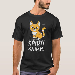 Katt är min andliga djur jag jamar jag kattunge ja t shirt