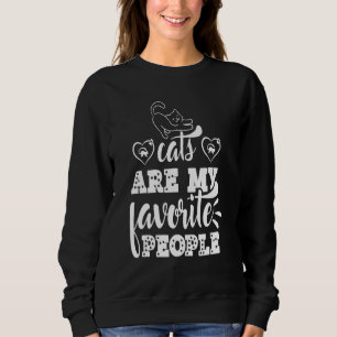 Katt är min favoritgrupp Cat Kärlek Cat Owner Fam T Shirt