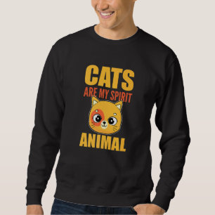 Katt är min galning, mitt katthus, kattkatt lång ärmad tröja