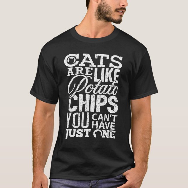 Katt är som Chip Katt Kvinnor flickor T Shirt (Framsida)
