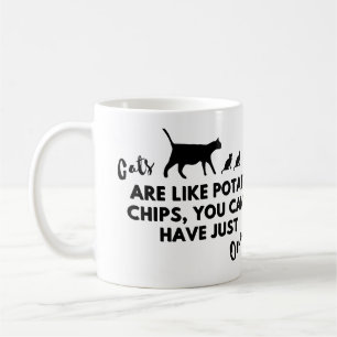 Katt är som potatis Chip Kaffemugg