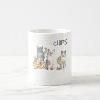 Katt är som potatis Chip Kaffemugg