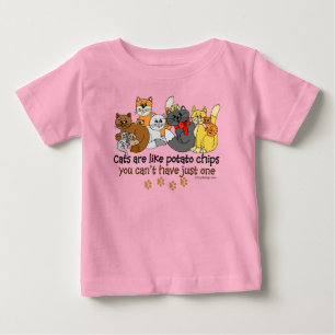 Katt är som potatis chip t-shirt