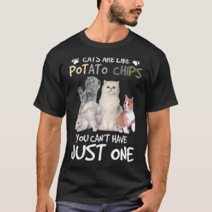 Katt är som potatis Chip. T Shirt