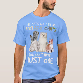 Katt är som potatis Chip. T Shirt