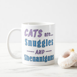 Katt är ungel och shenanigans kaffemugg