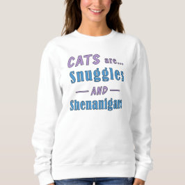 Katt är ungel och shenanigans t shirt