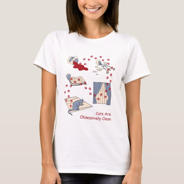 Katt är uppenbart rena t shirt (Framsida)