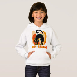 Katt-astisk Retro Svart Katt Konst T Shirt