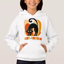 Katt-astisk Retro Svart Katt Konst T Shirt