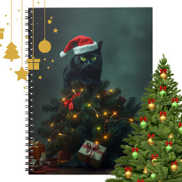 Katt-astrof Julhelg Kaos Rolig Katt  Anteckningsbok