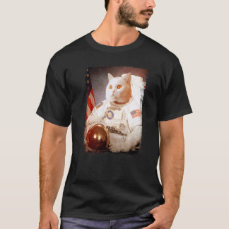 Katt Astronaut Måne Rymduppdrag Djur Astronaut  T Shirt