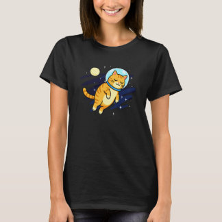 Katt Astronaut Rymden Måne Djurfantastisk Mamma Pa T Shirt