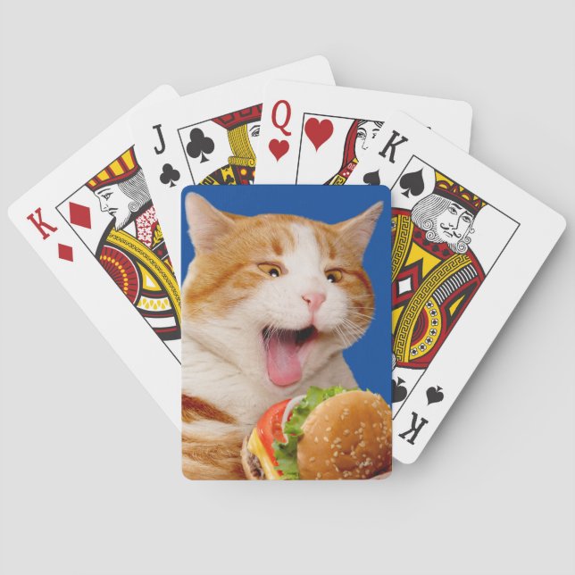 Katt Ättikostburgare Casinokort (Baksidan)