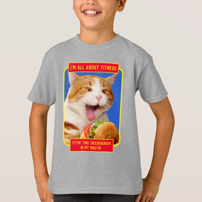 Katt Ättikostburgare T Shirt (Framsida)