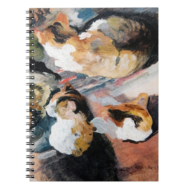 Katt, August Macke Anteckningsbok (Framsidan)