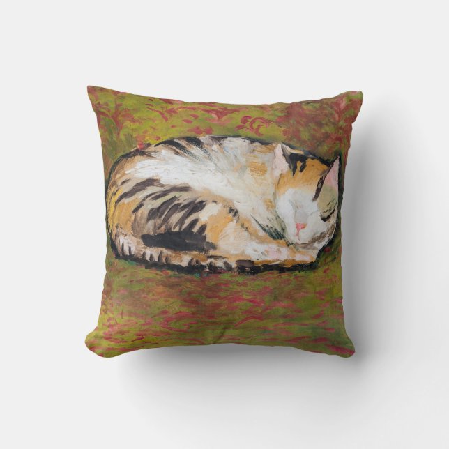 Katt, August Macke Dekorativ kudde (Framsida)