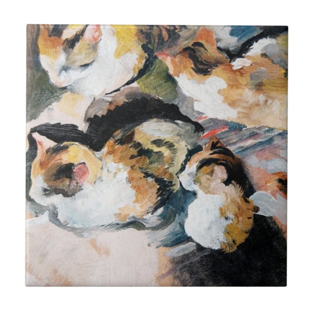 Katt, August Macke Kakelplatta (Framsidan)