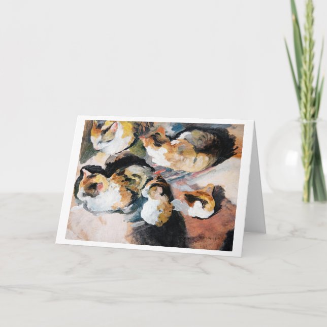 Katt, August Macke Kort (Framsida)