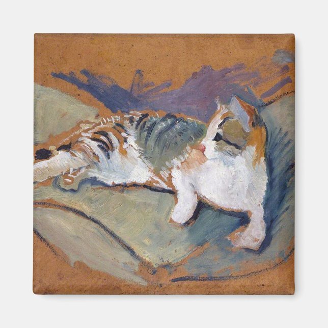 Katt, August Macke Magnet (Framsidan)