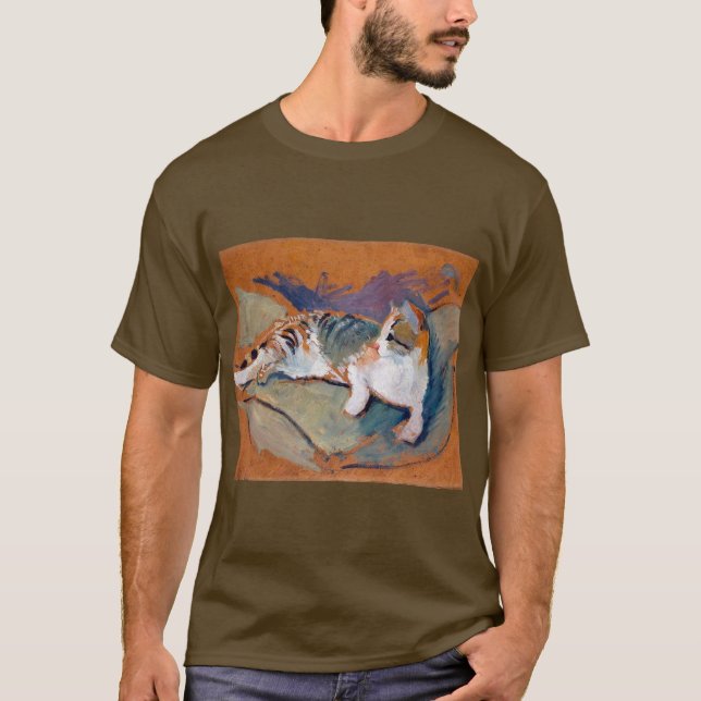 Katt, August Macke T-Shirt (Framsida)