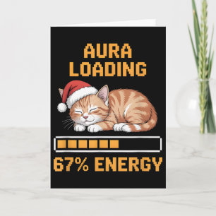 Katt Aura Laddar 67 Procent Energi Roligt Gen Z Me Kort