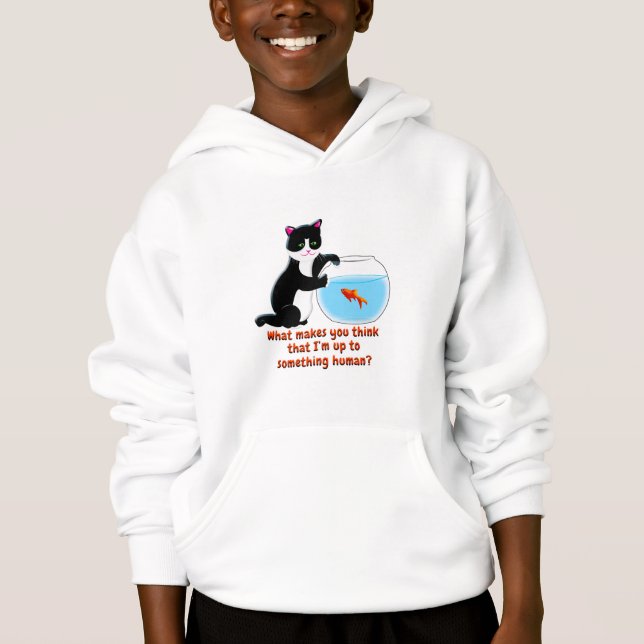 Katt av fiskskål t shirt (Framsida)