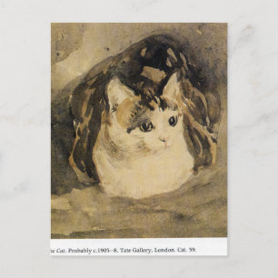 Katt av Gwen John Vykort
