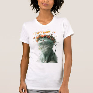Katt av "jag behöver inte". t shirt