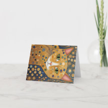 Katt av Klimt stil blank