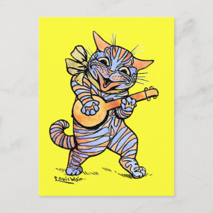 Katt av Louis Wain Vykort