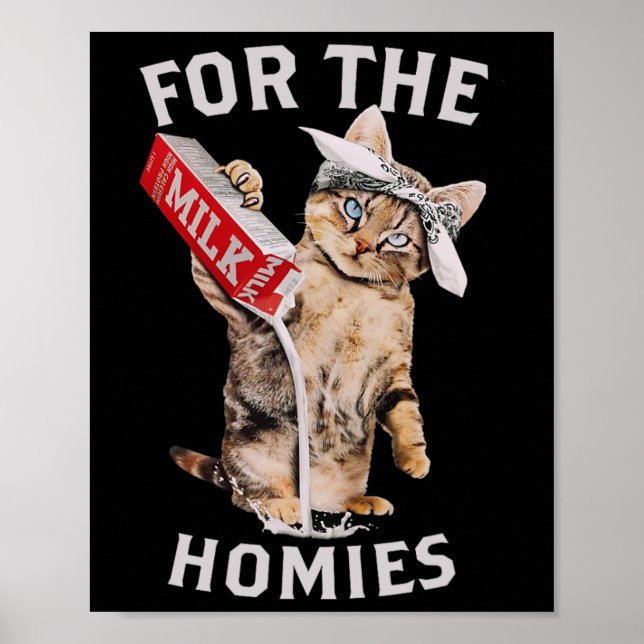 Katt av mjölk för homier poster (Framsidan)