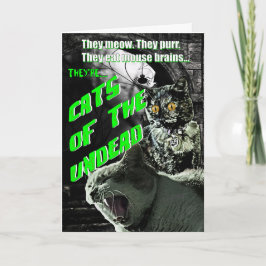 Katt av Odödan Halloween Card Kort
