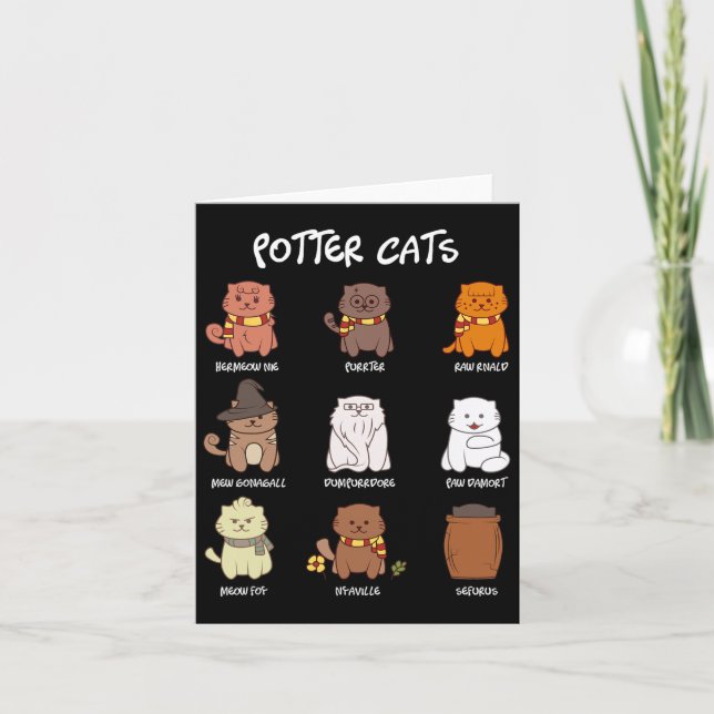 Katt av potter för klöver kort (Framsida)