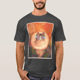 Katt av Renaissance med glasögon och guld T Shirt