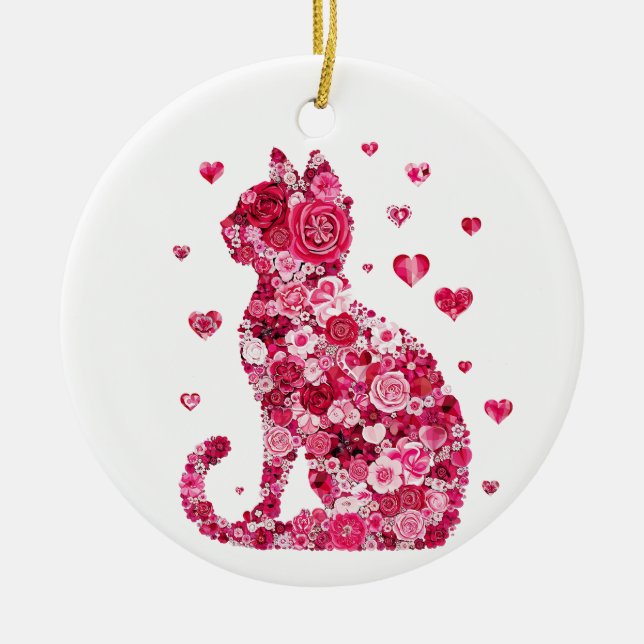 Katt av Ro Julgransprydnad Keramik (Framsidan)