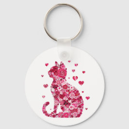 Katt av Ro Nyckelring